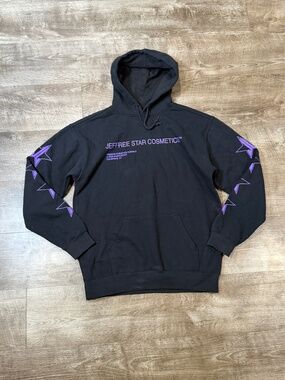 Jeffree star cosmetics 5 year anniversary hoodie size medium black/purple m